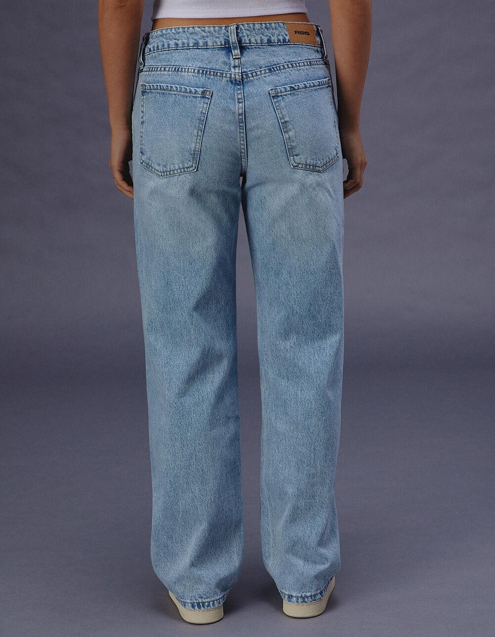 RSQ Womens Low Rise Loose Straight Jeans Product Image