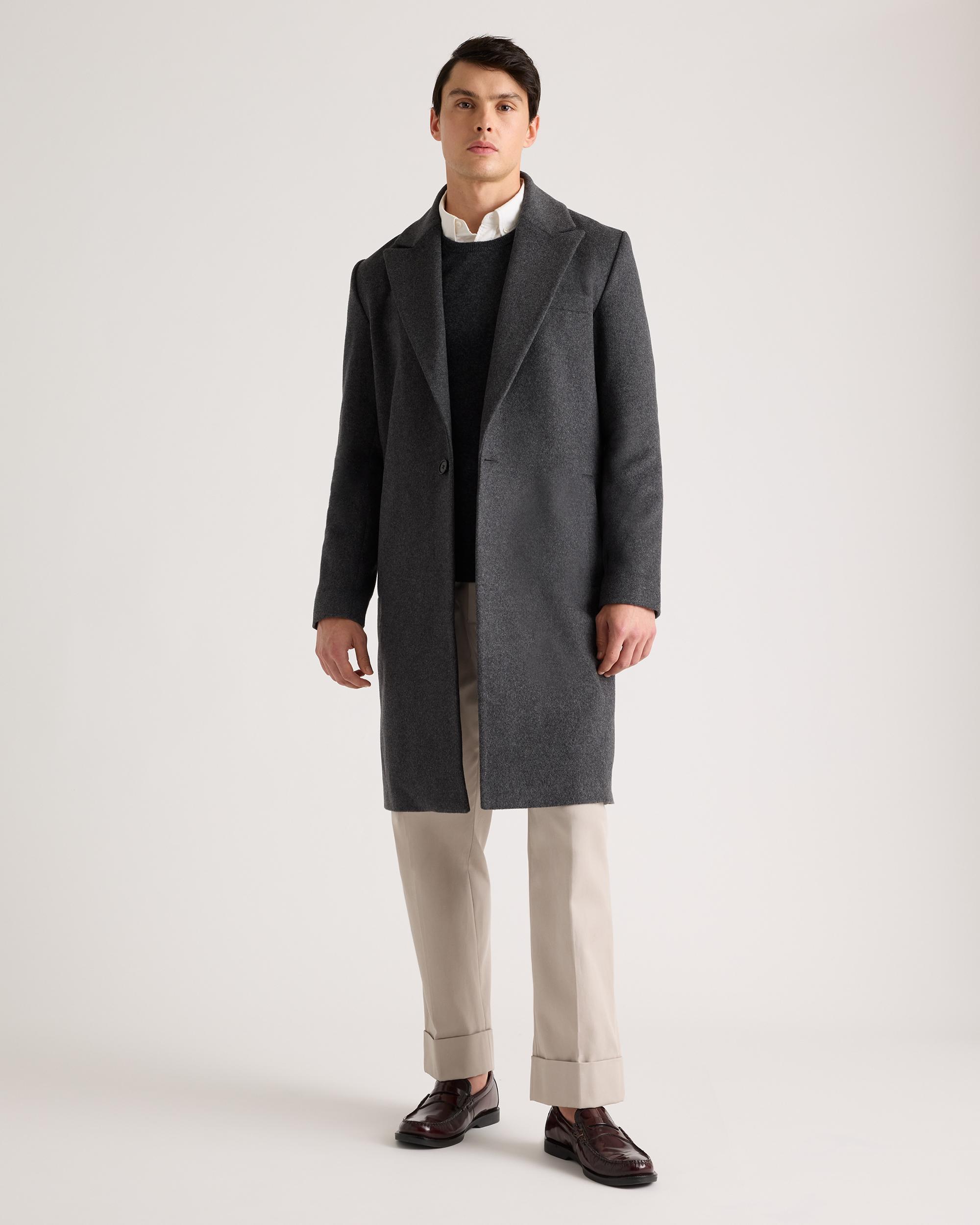 Quince | Men's Italian Wool Belted Overcoat Wool/Nylon Product Image