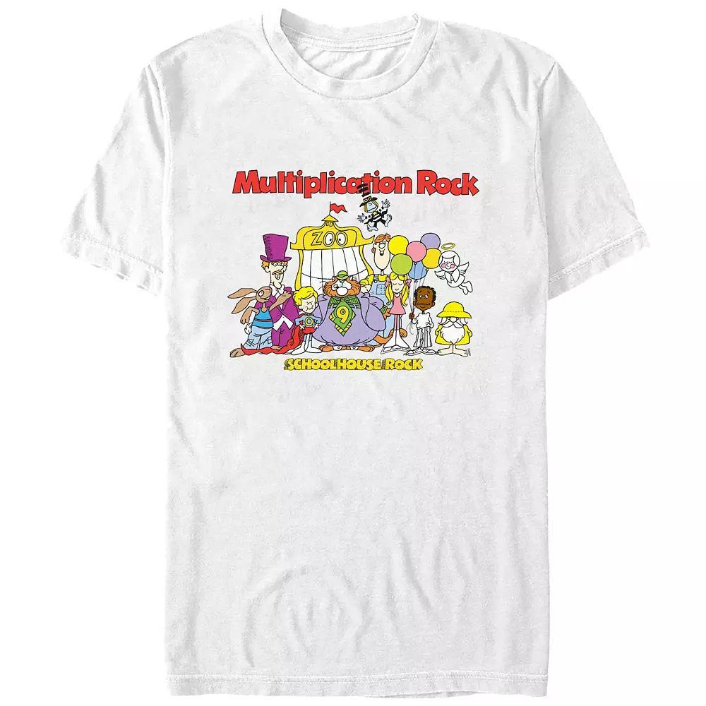 Men's Schoolhouse Rock! Multiplication Rock Graphic Tee, Size: Medium, White Product Image
