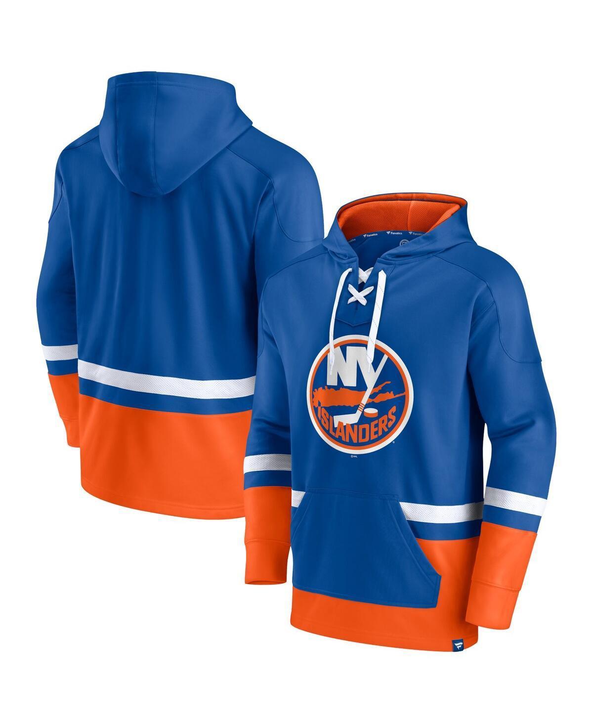 Mens Fanatics Branded Royal New York Islanders Big & Tall First Battle Power Play Pullover Hoodie Product Image