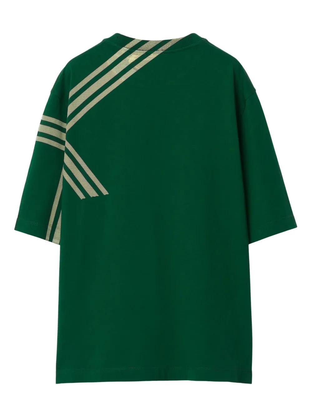 check-print cotton T-shirt  Product Image