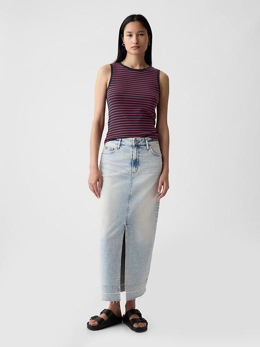 Linen-Blend Tank Top Product Image