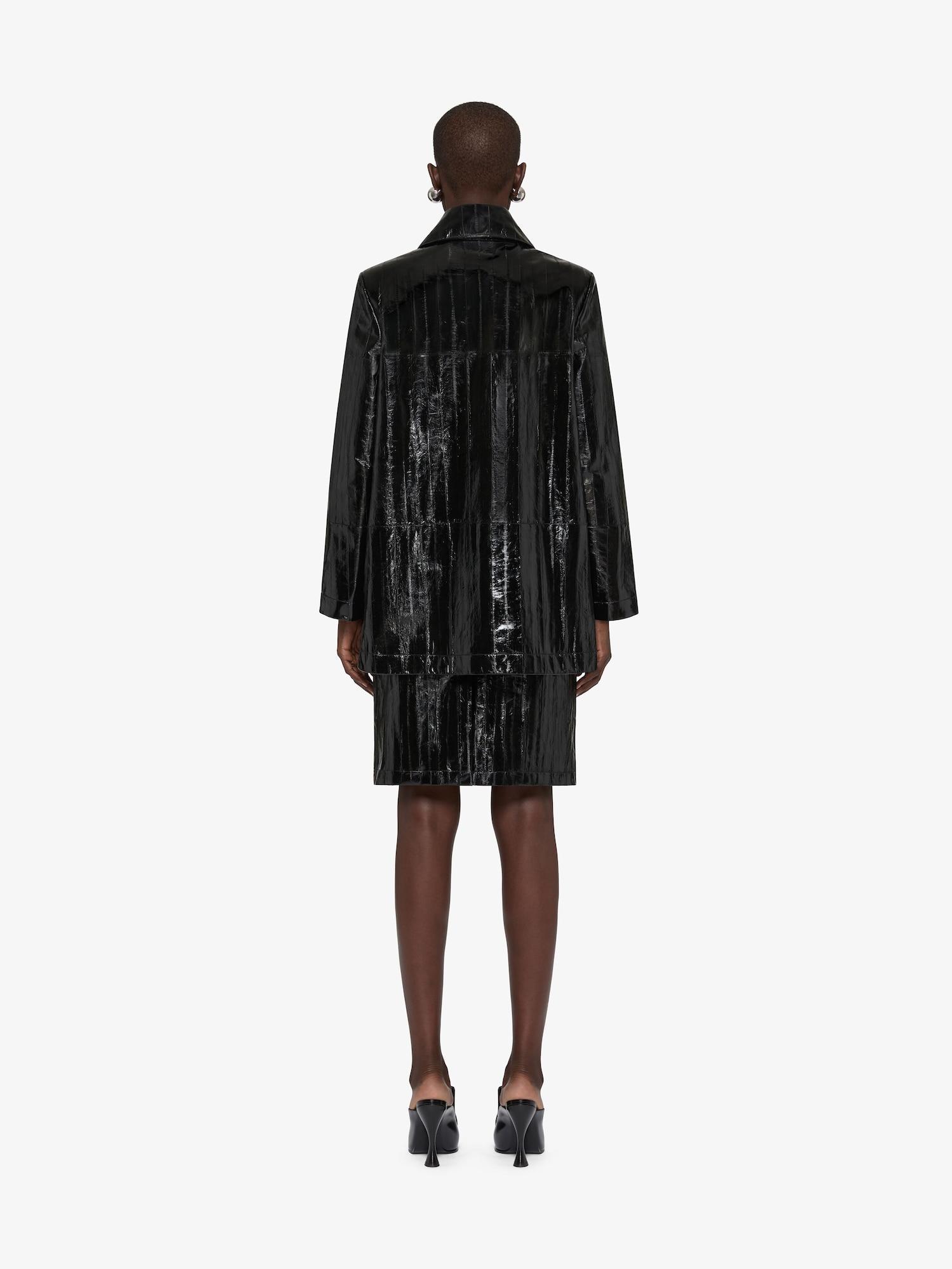 Coat in leather Product Image
