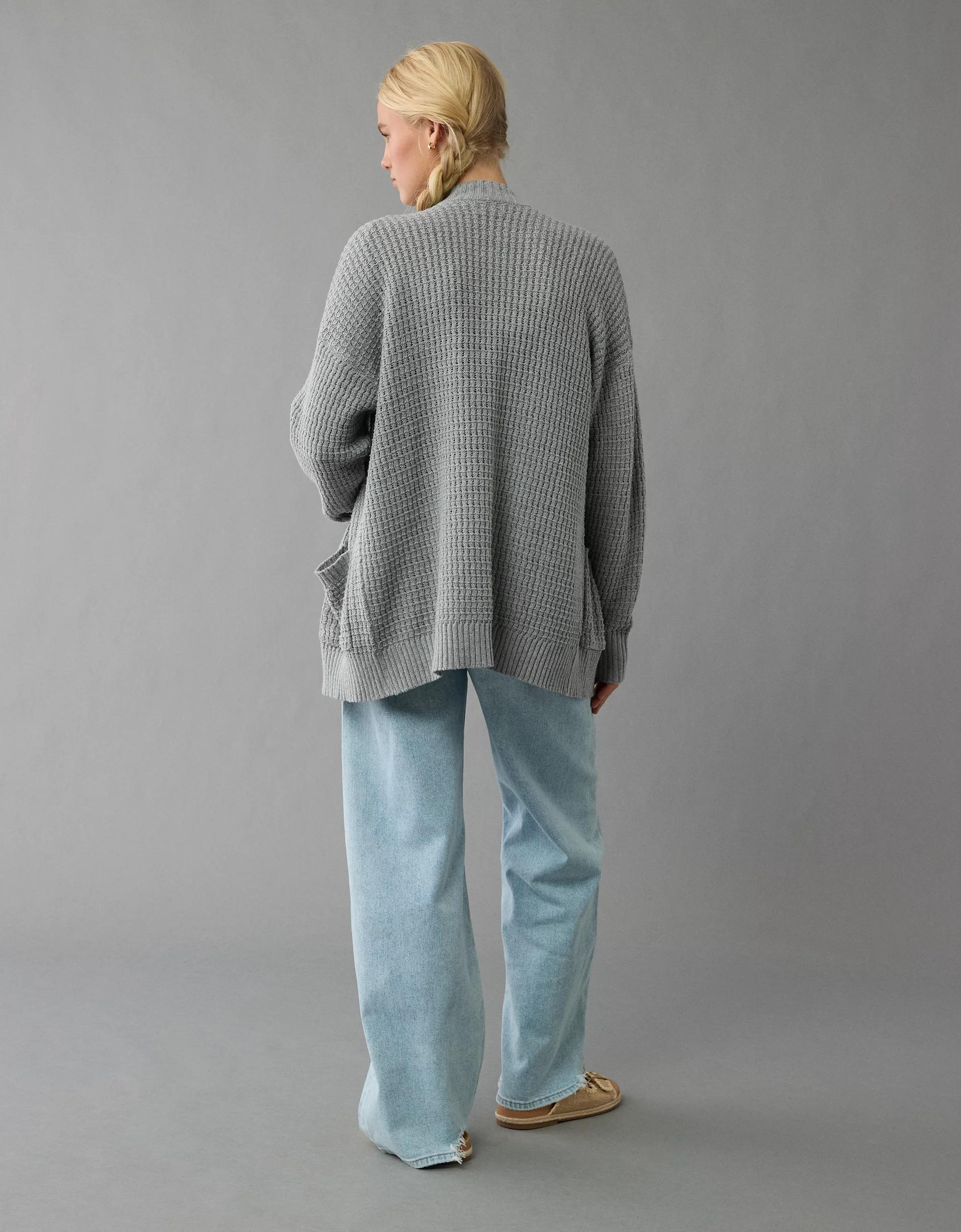 AE Open Knit Cardigan Product Image