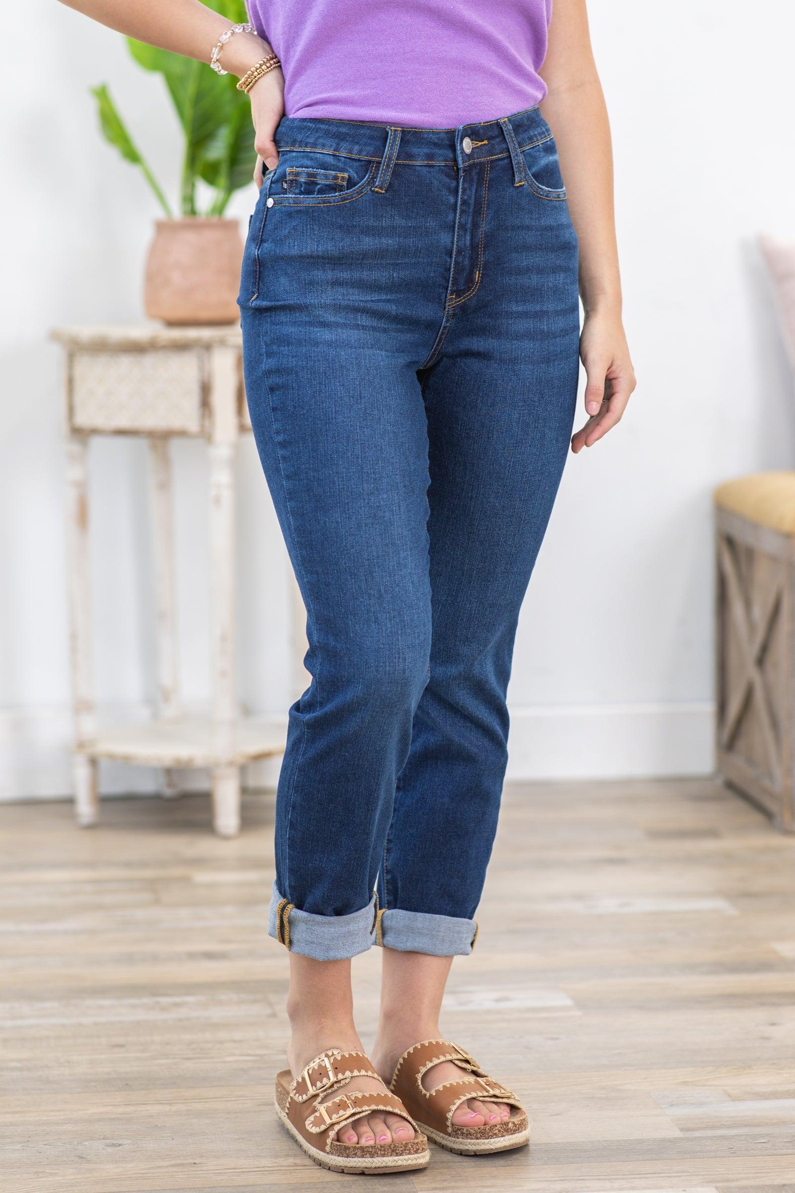 Judy Blue Beat The Heat Boyfriend Fit Jeans Product Image