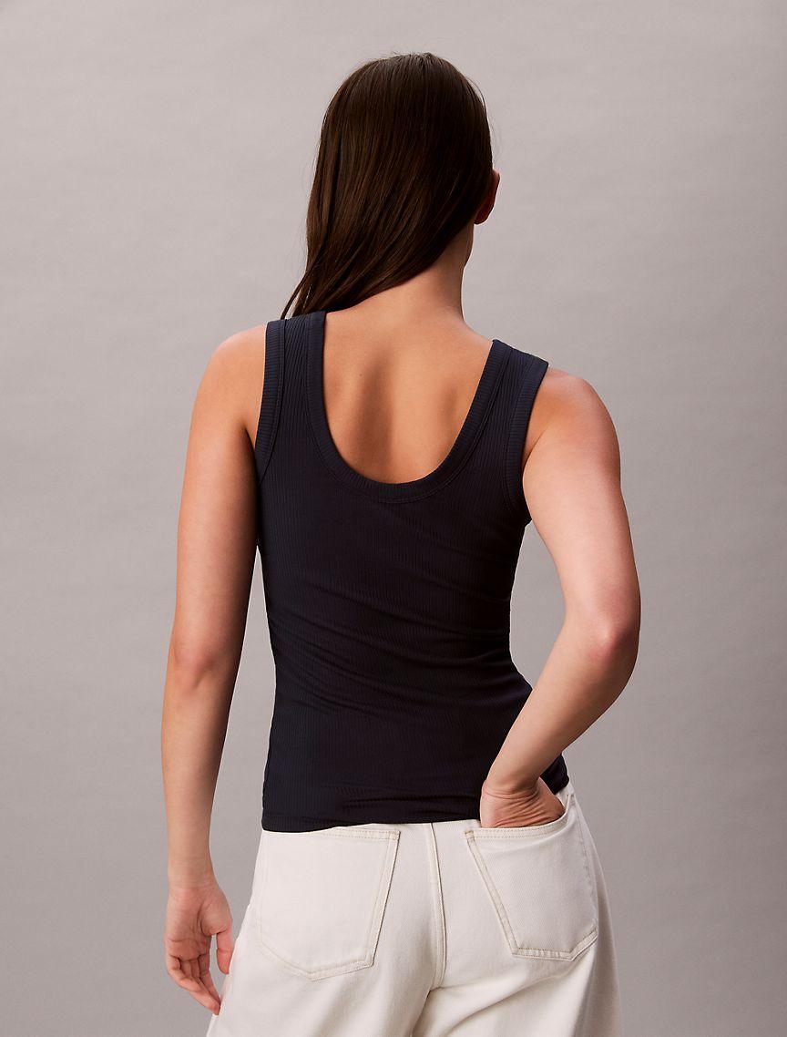 Modal Stretch Monogram Logo Graphic Tank Top  Product Image