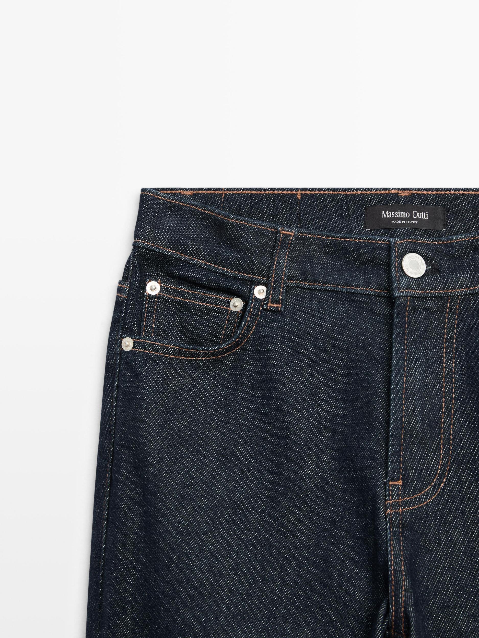 Mid-rise straight-leg jeans Product Image