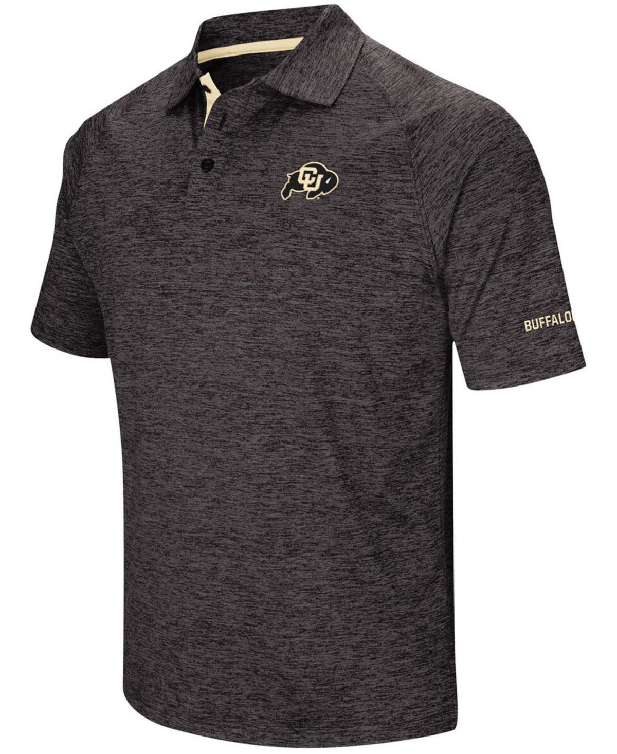 Men's Colosseum Black Colorado Buffaloes Down Swing Polo, Size: 2XL, Charco Product Image