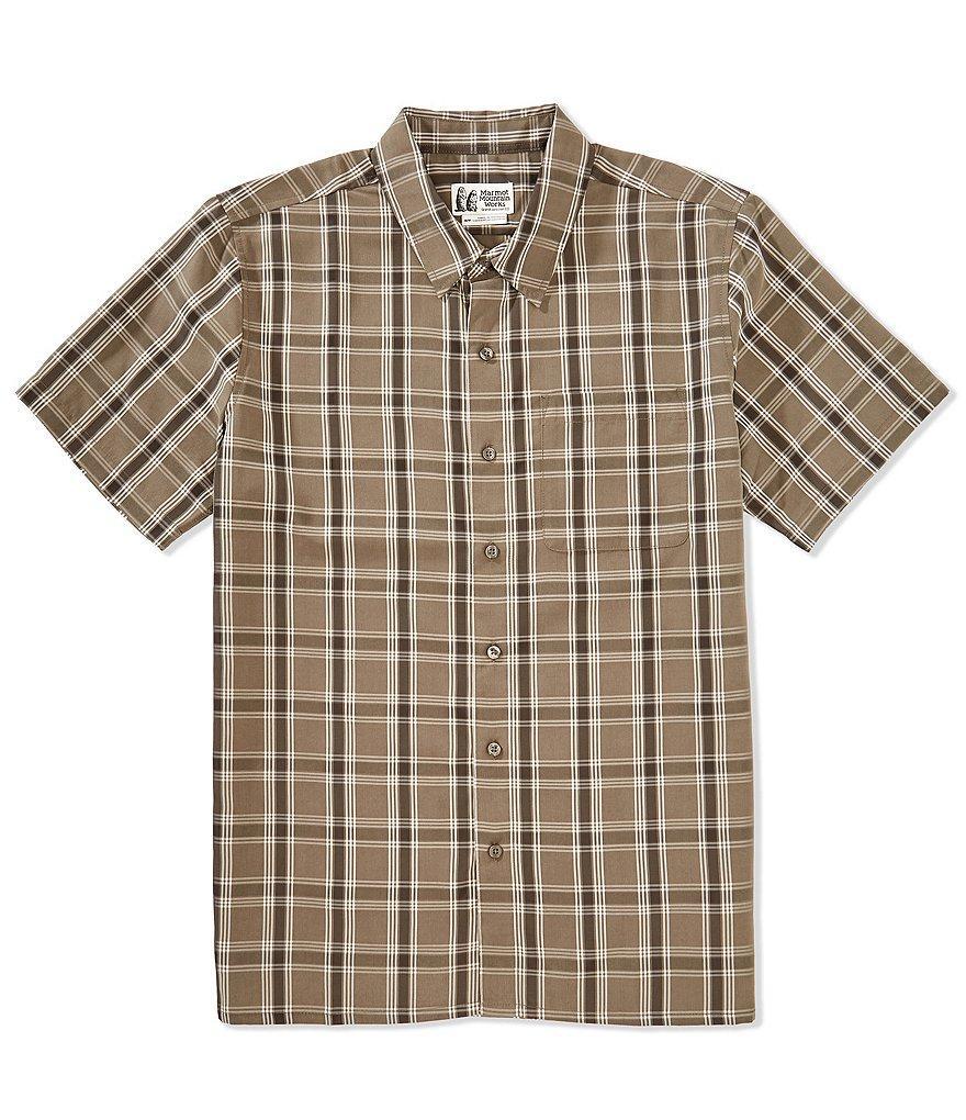 Marmot Eldridge Plaid Short Sleeve Woven Shirt Product Image