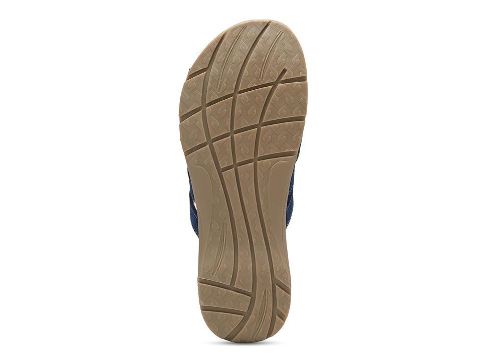 Eastland Hazel Womens Leather Slide Sandals Blue Product Image