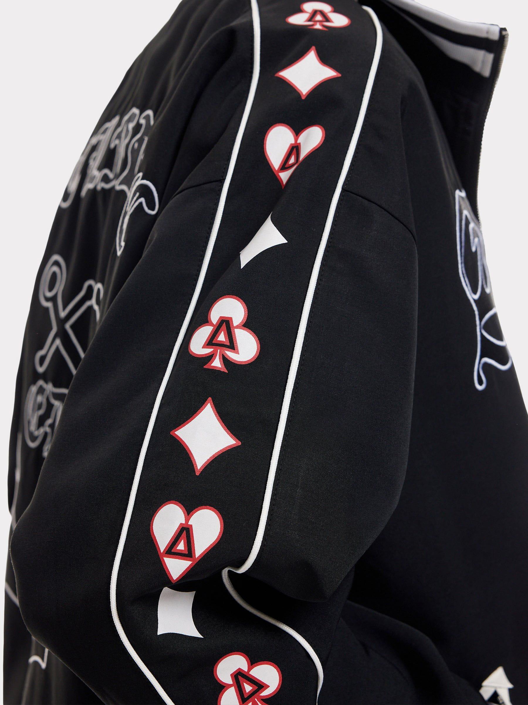 Aelfric Eden Embroidery Ship Anchor Bomber Jacket Product Image