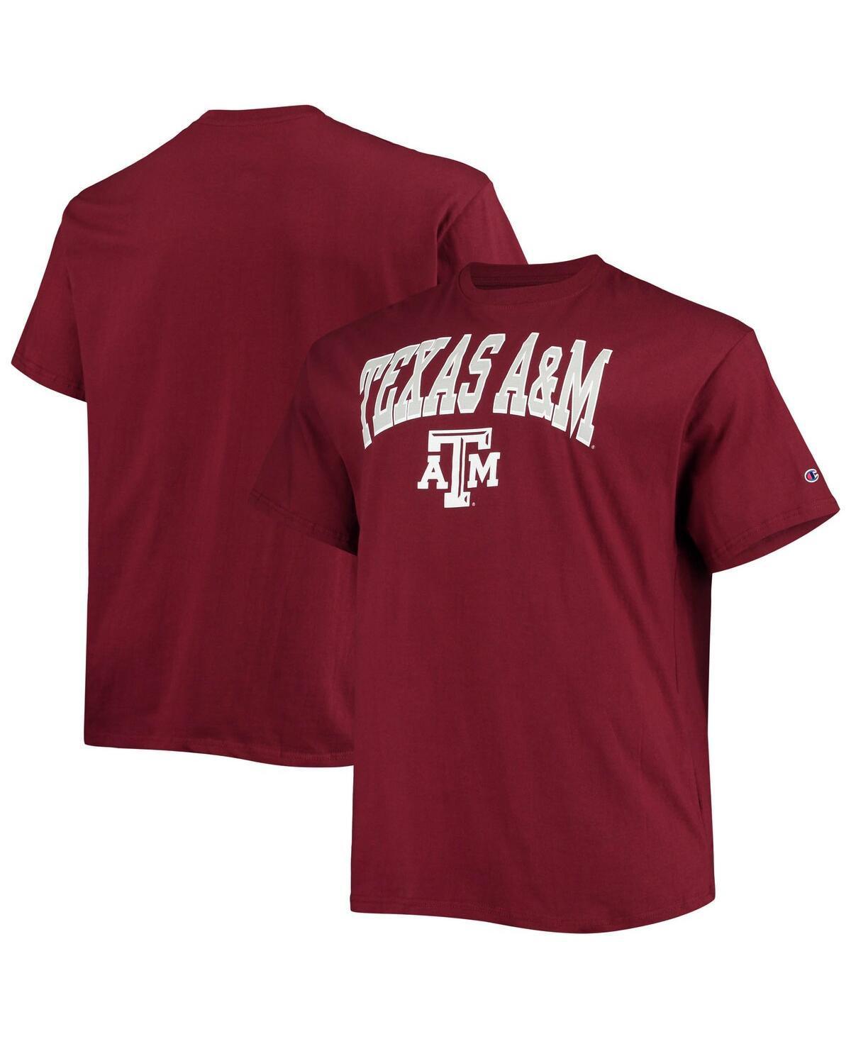 Mens Champion Maroon Texas A&M Aggies Big & Tall Arch Over Wordmark T-Shirt Product Image