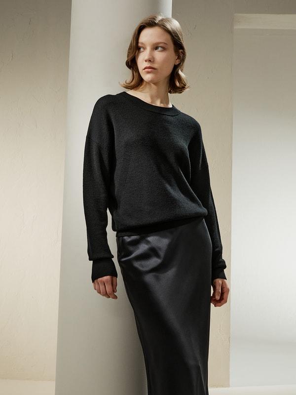 Ultra-fine Merino Wool Crewneck Sweater Product Image