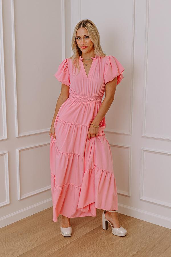 Simply Sweet Maxi Dress in Pink Product Image