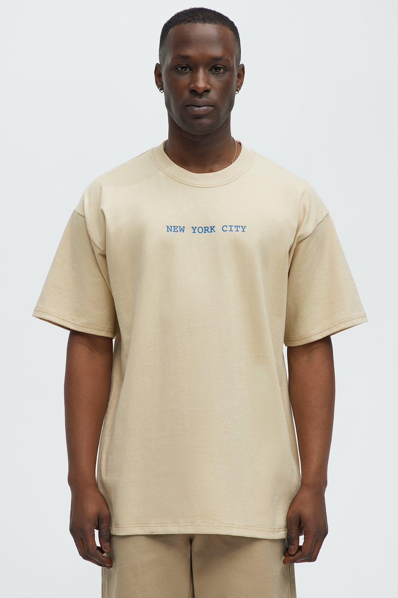Map Of NYC Oversized Short Sleeve Tee - Sand Product Image