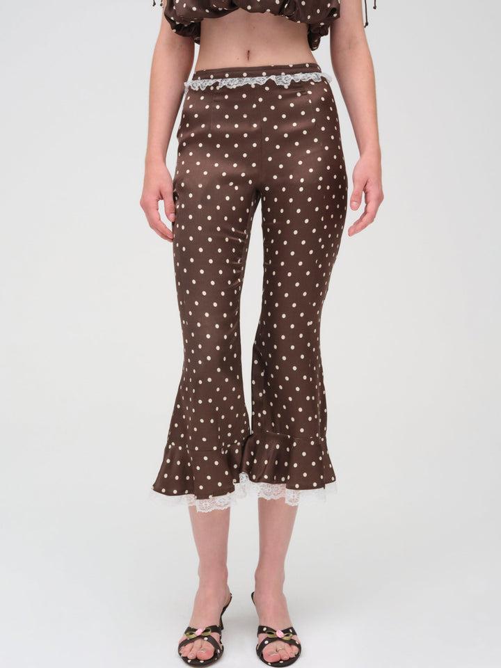 Chocolate Dot Capri Pant — Neutral Product Image