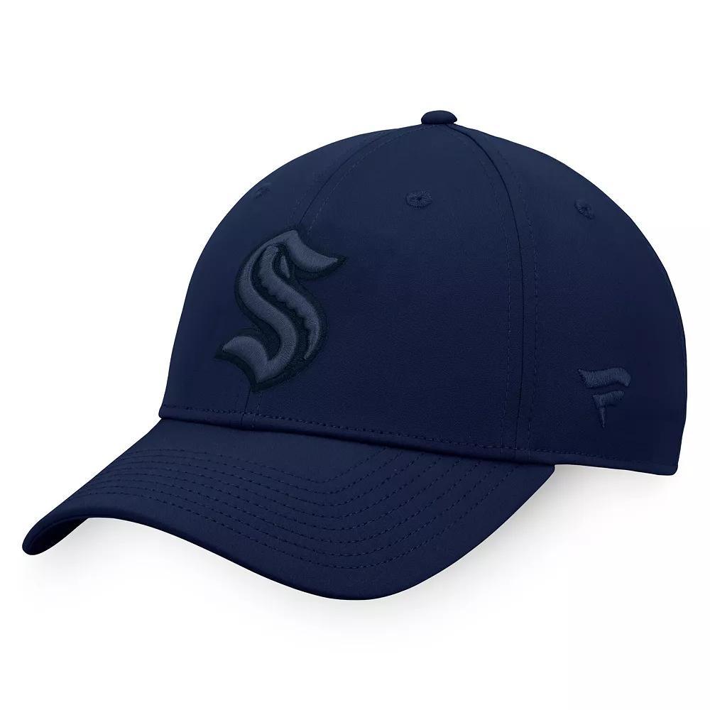 Mens Fanatics Branded Deep Sea Blue Seattle Kraken Authentic Pro Road Snapback Hat, Krk Blue Product Image
