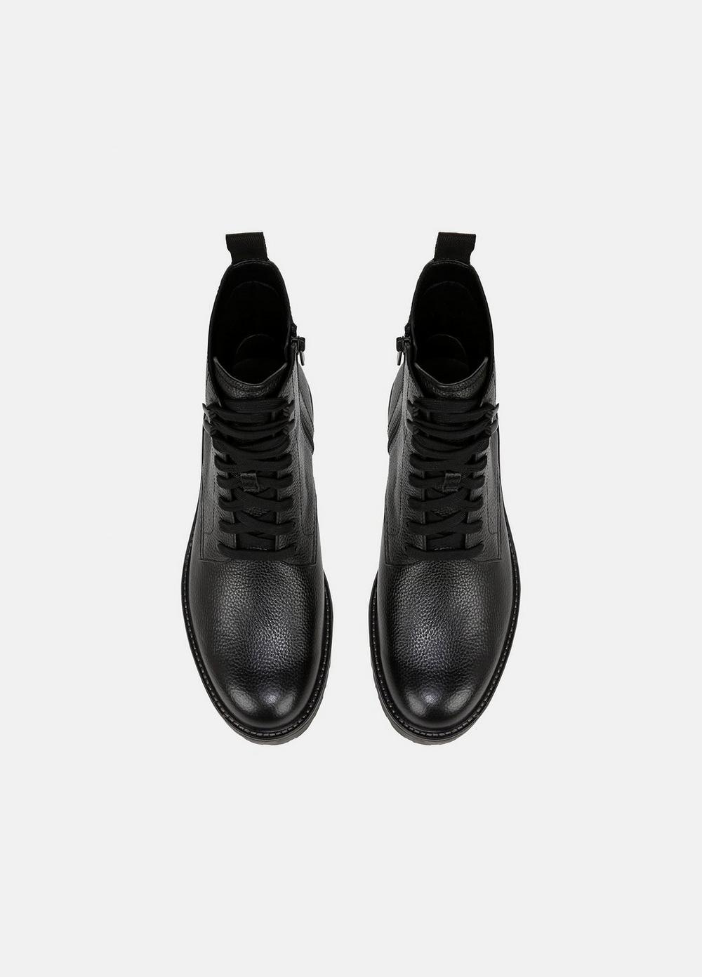 Mens Dominic Leather Boot, Black, Size 13 Vince Product Image