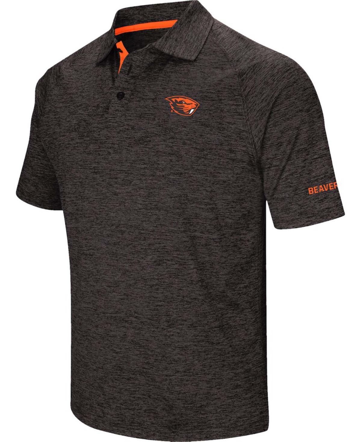 Men's Colosseum Black Kansas State Wildcats Down Swing Polo, Size: Large, Charco Product Image