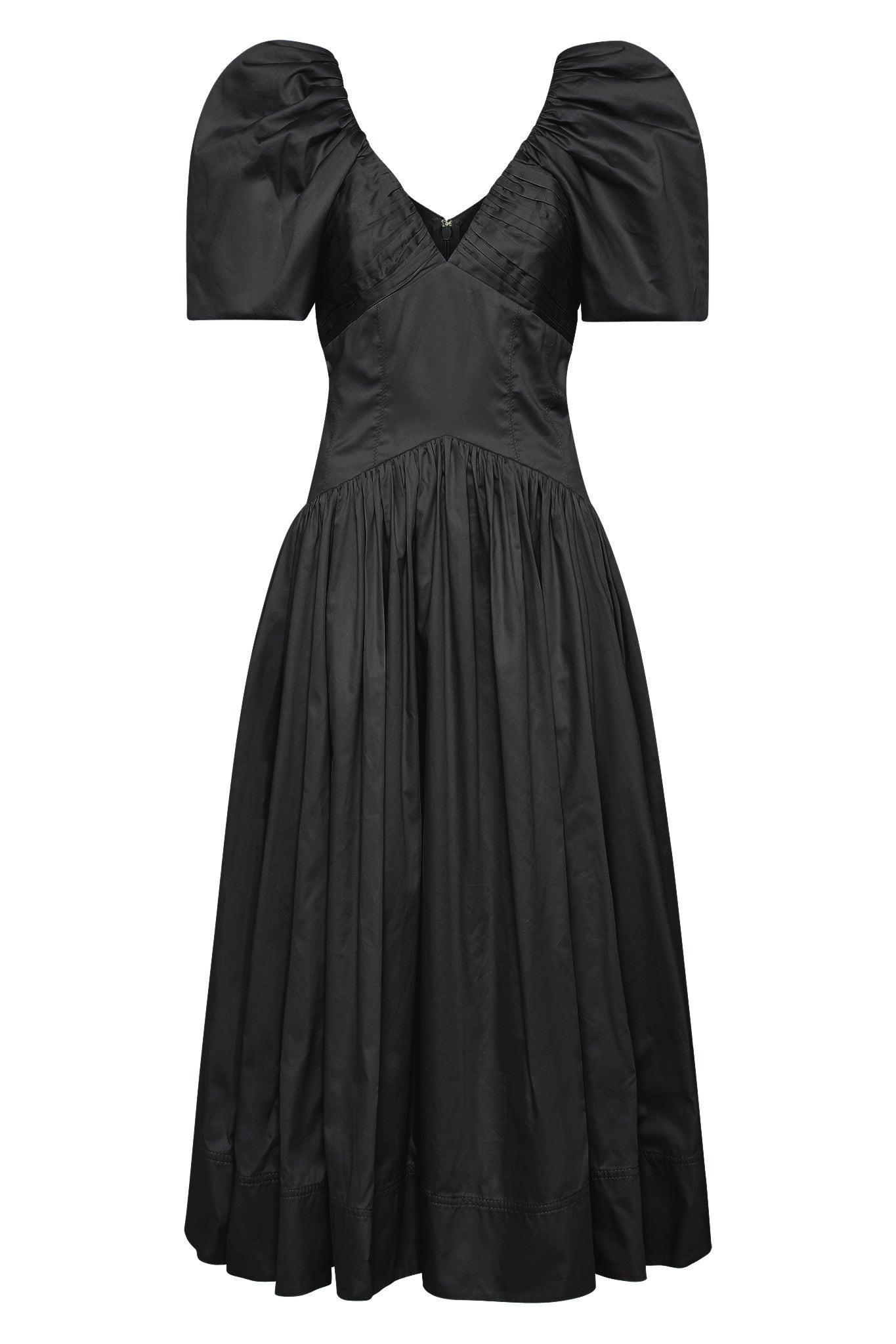 Gabrielle Plunge Midi Dress Product Image