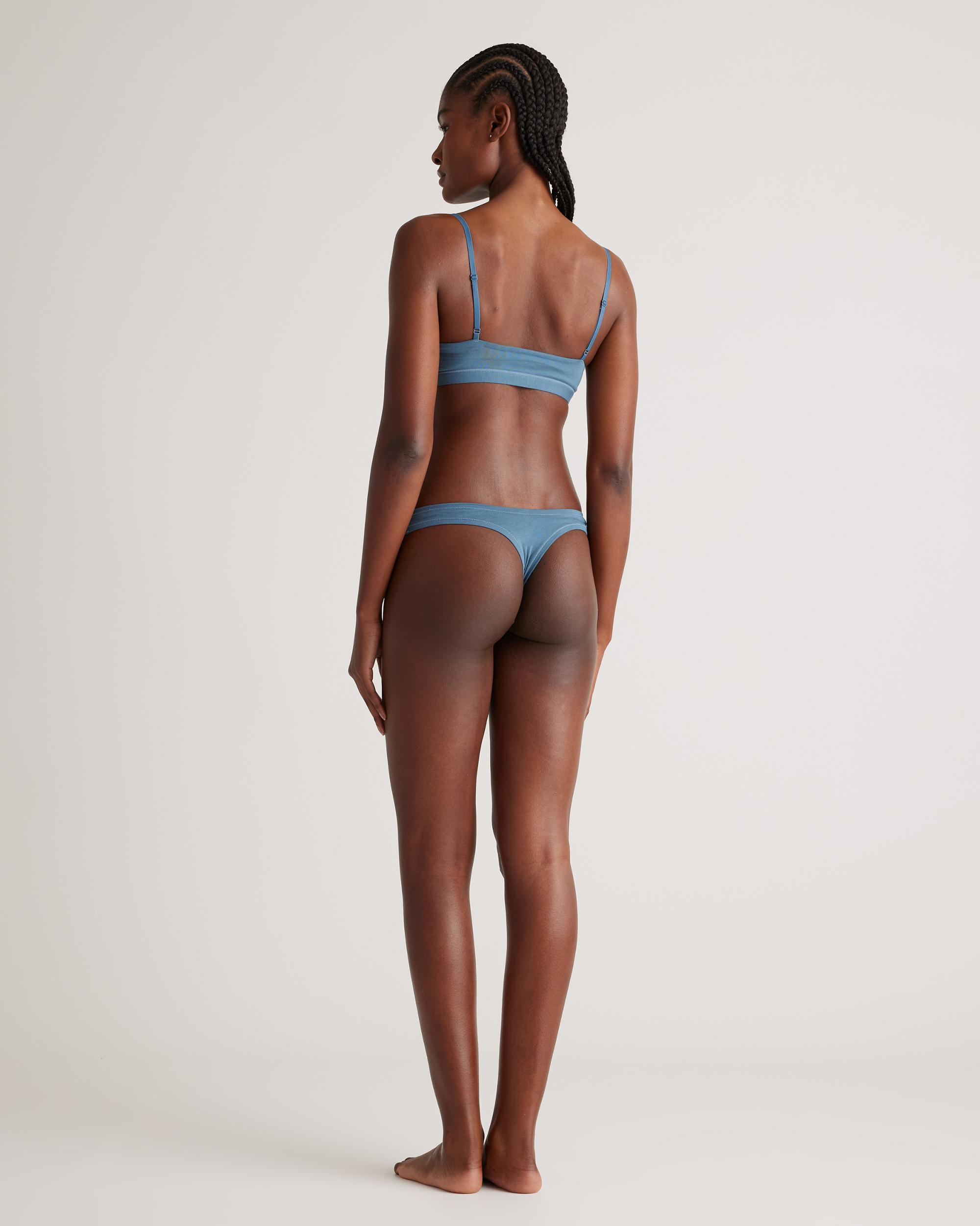 Quince | Women's High-Cut Thong Size XS, Organic Cotton Product Image