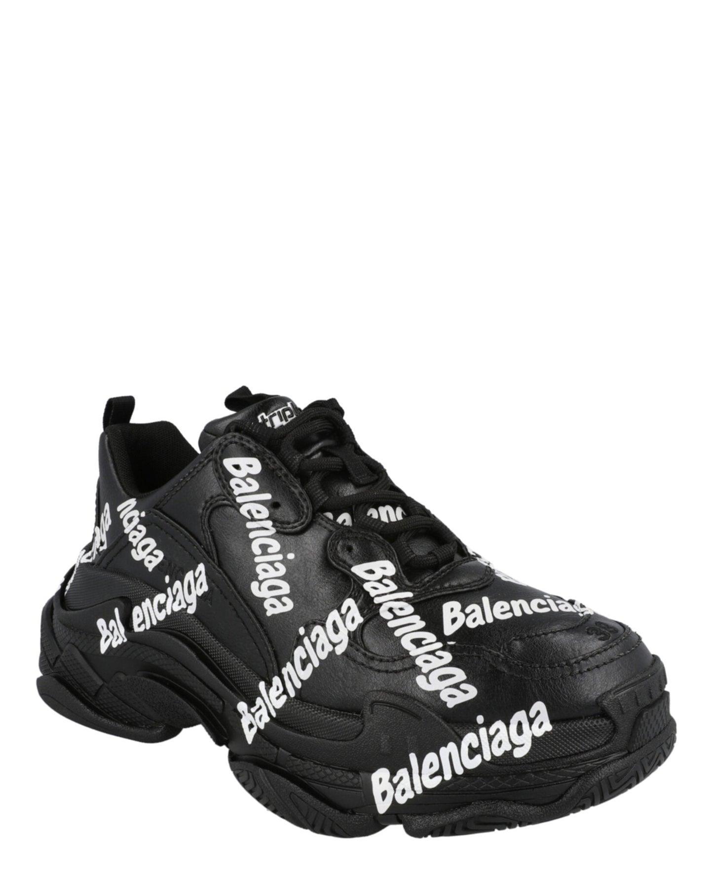 Balenciaga Triple S Logotype Sneakers Product Image
