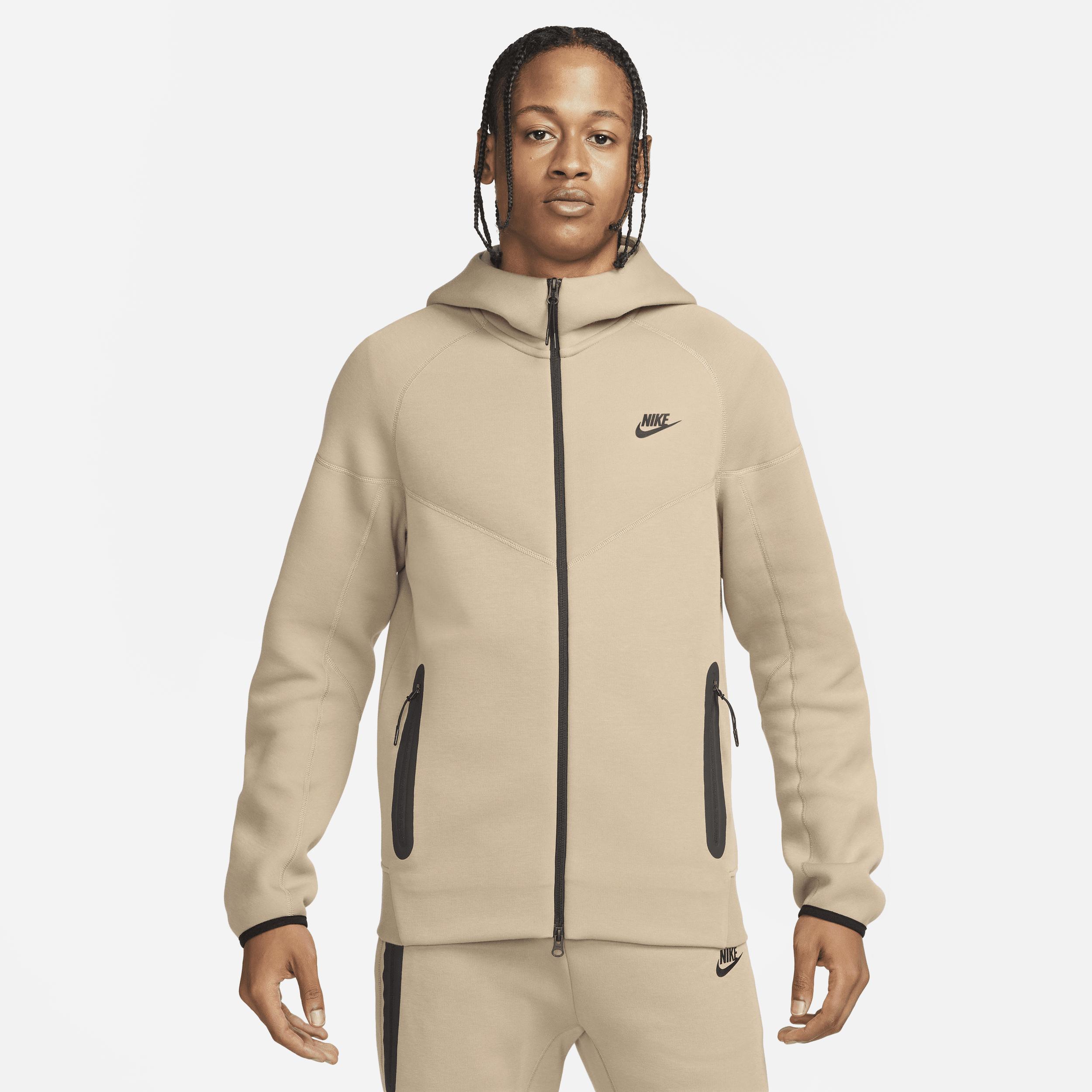 Nike Tech Fleece full zip hoodie in gray Product Image