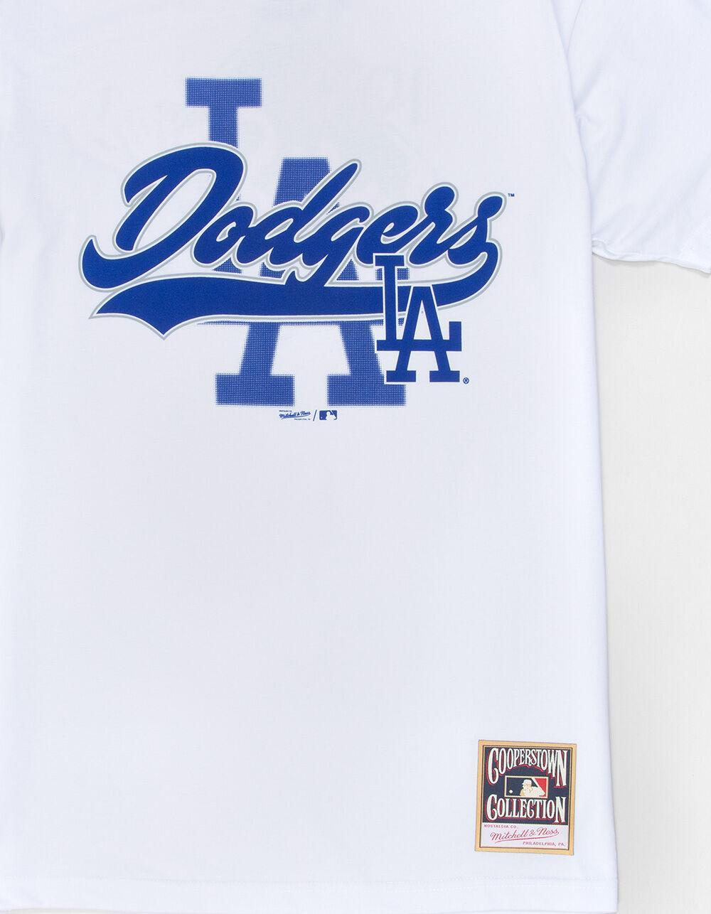 MITCHELL & NESS Los Angeles Dodgers Oversweep Mens Tee - WHITE Product Image