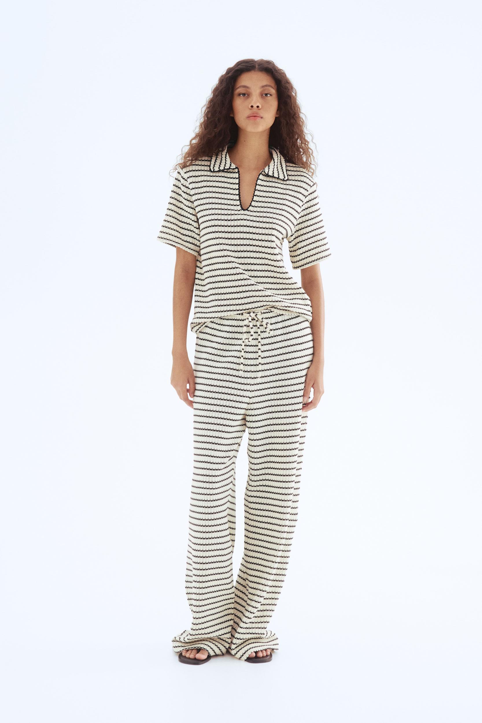 Textured-Knit Pants Product Image