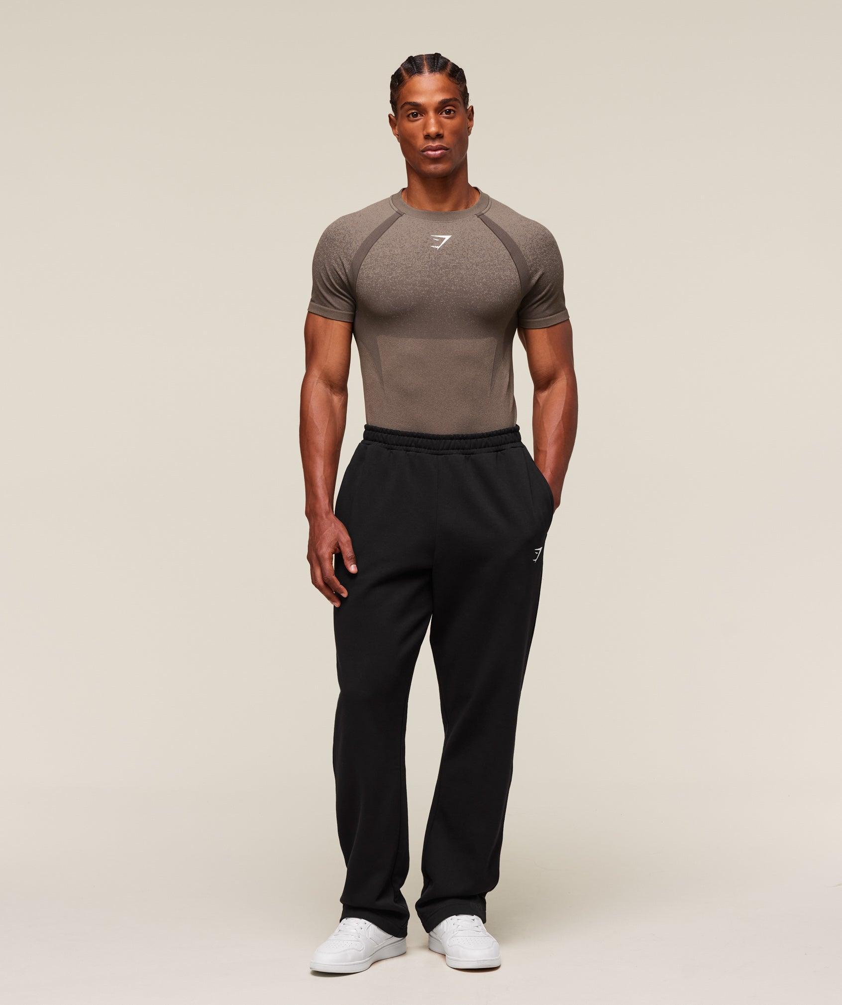 Gymshark Shadow Seamless T Shirt - Camo Brown Male Product Image