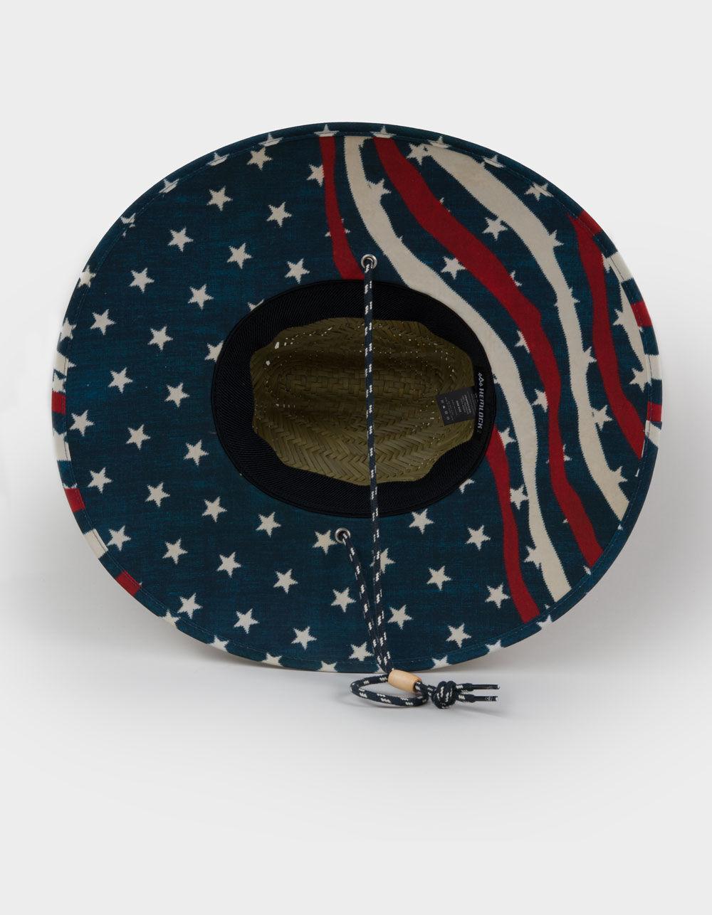 HEMLOCK HAT CO. Signature Straw Lifeguard Hat - BROWN COMBO Product Image
