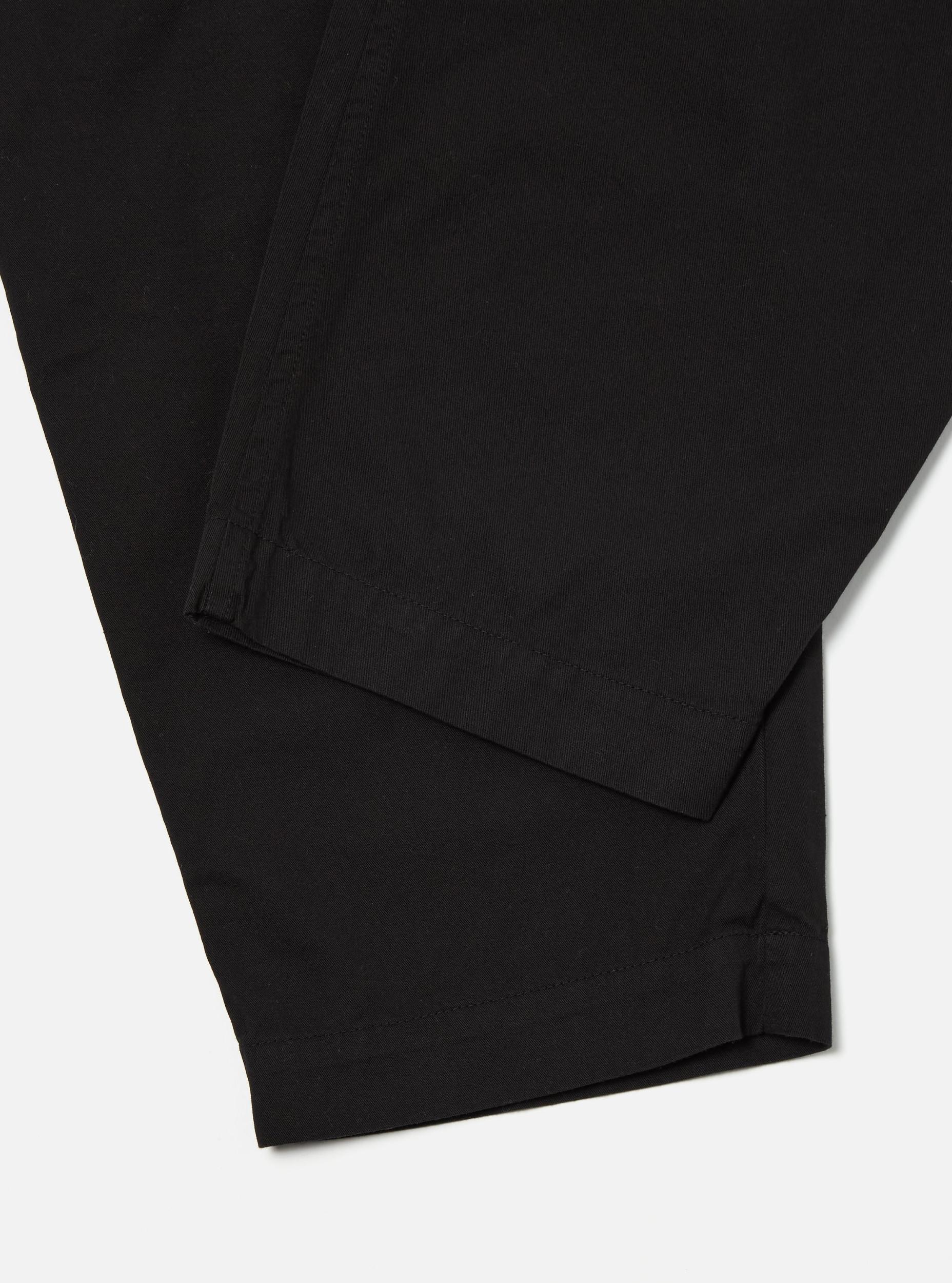 Black Kelly Cotton Pleated Track Pant Product Image