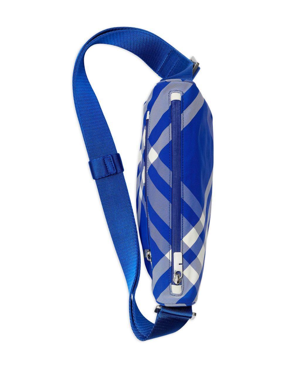 Shield check-pattern messenger bag Product Image