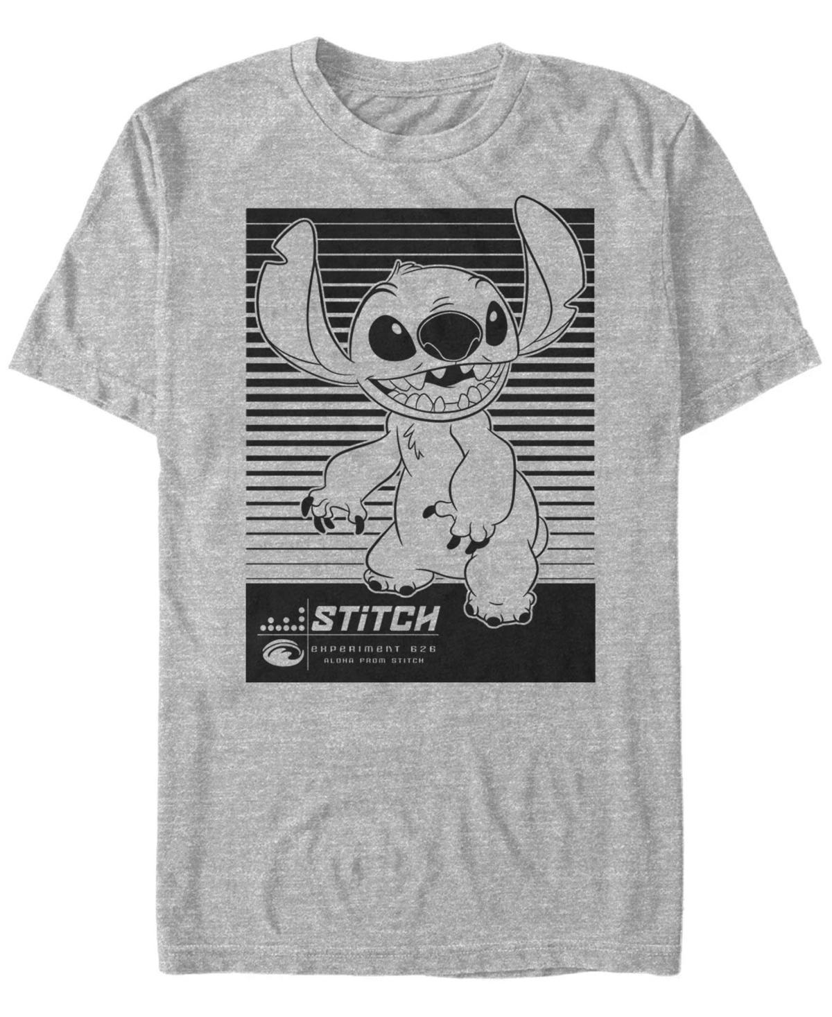 Disney's Lilo & Stitch Men's Experiment 626 Poster Tee, Size: Medium, Athletic Grey Product Image