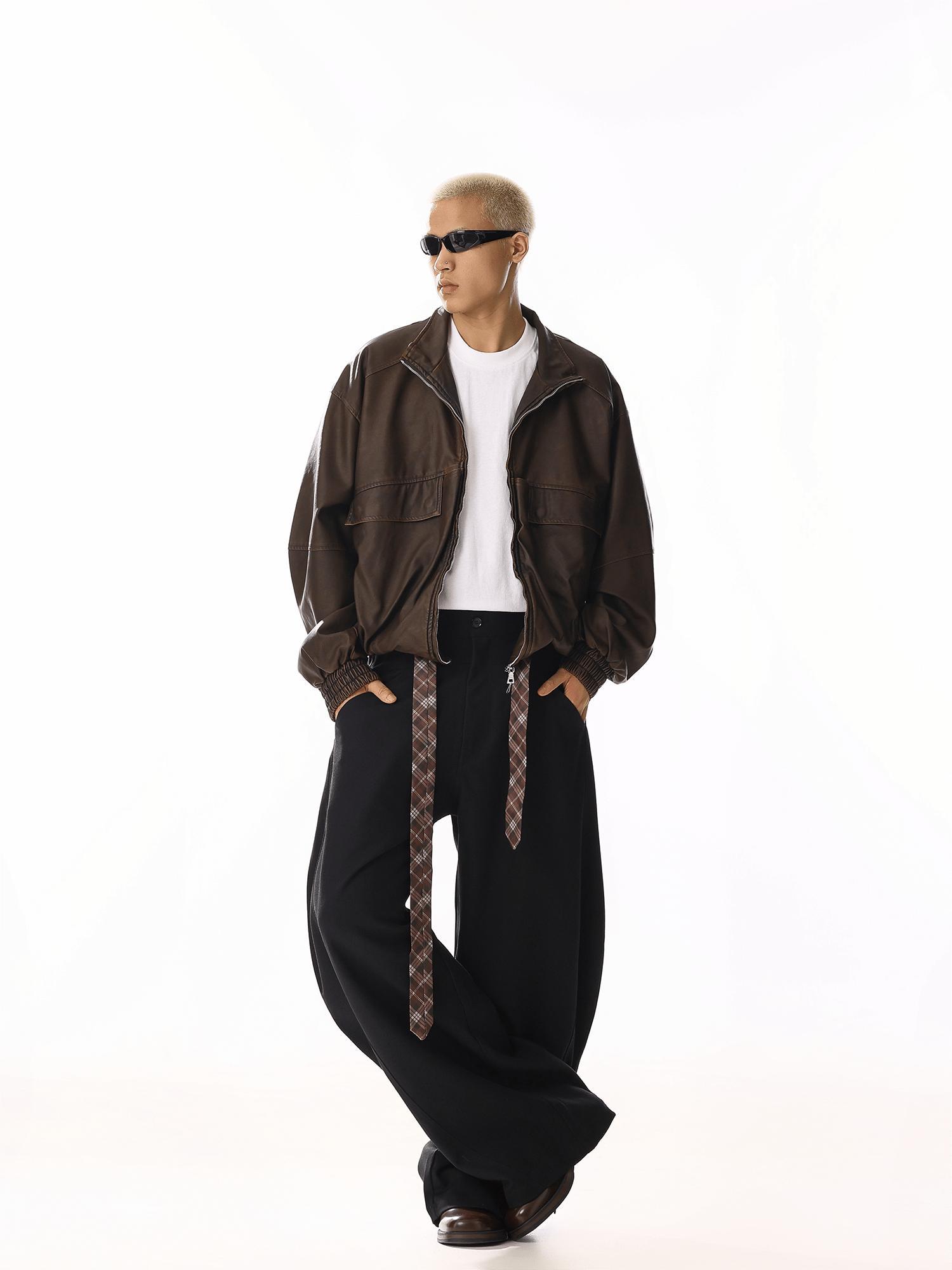 RT No. 19811 BLACK SCIMITAR STRAIGHT PANTS Product Image