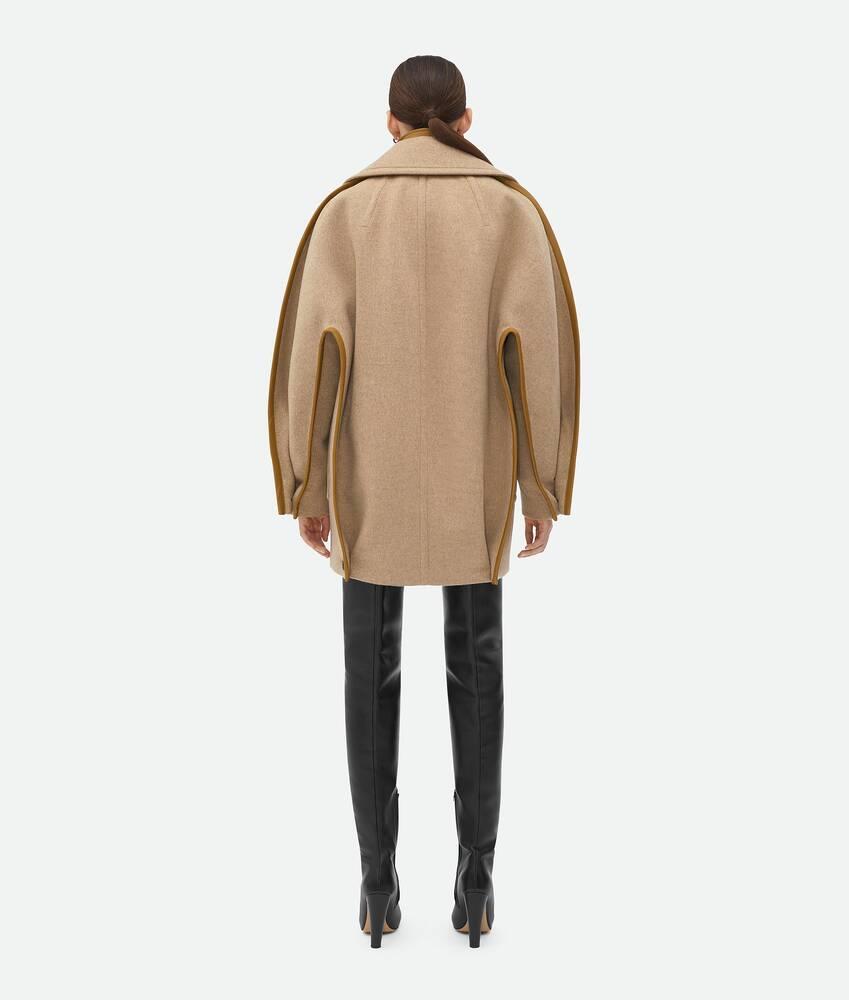 Women's Wool Coat in Biscuit melange Product Image