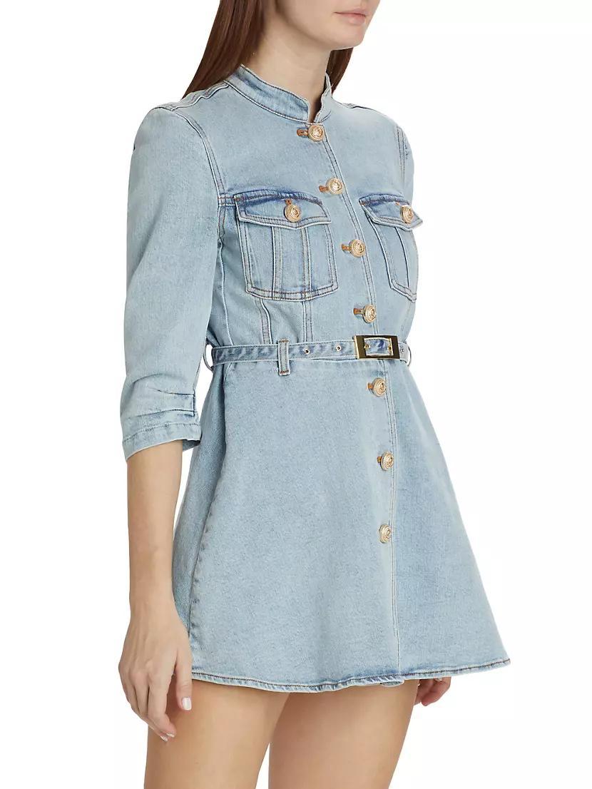 Mackenzie Belted Denim Minidress Product Image