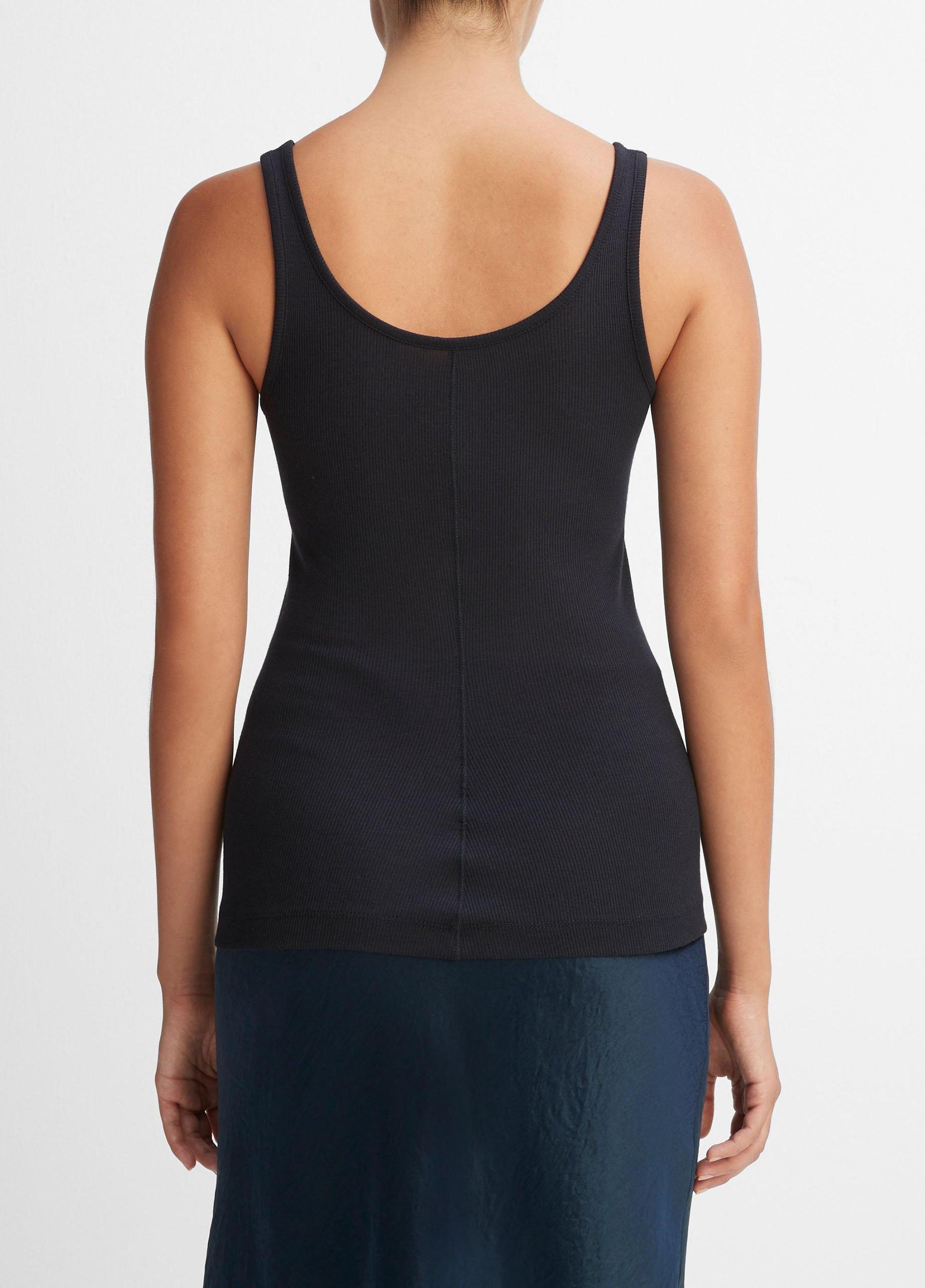Womens Scoop Neck Tank, Coastal Blue, Size L Vince Product Image