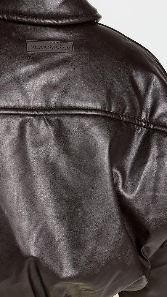 Acne Studios Faux Leather Bomber Jacket | Shopbop Product Image