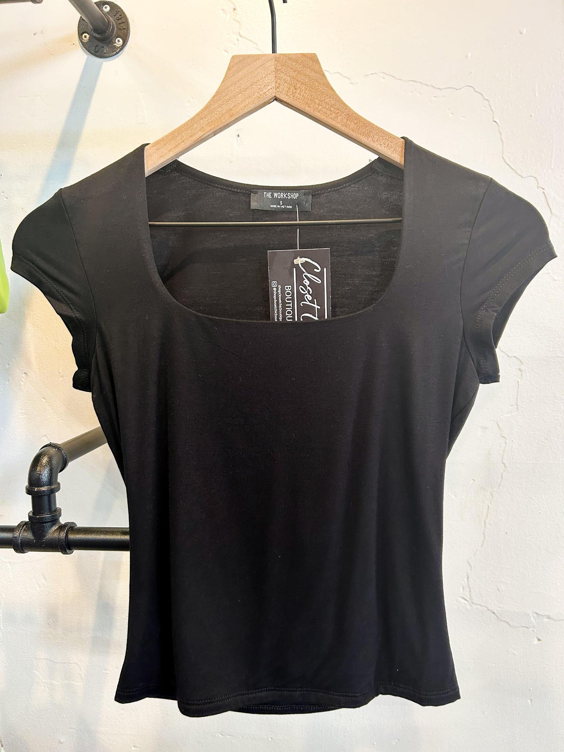 Seamless Scoop Neck Short Sleeve Tees Product Image