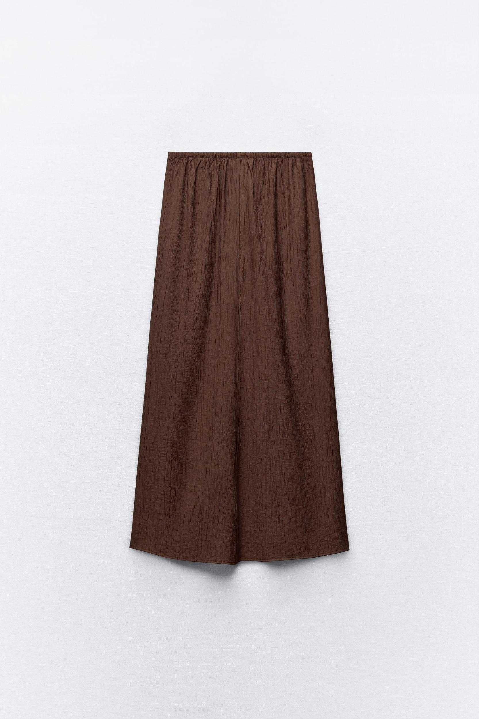 LONG TEXTURED SKIRT Product Image