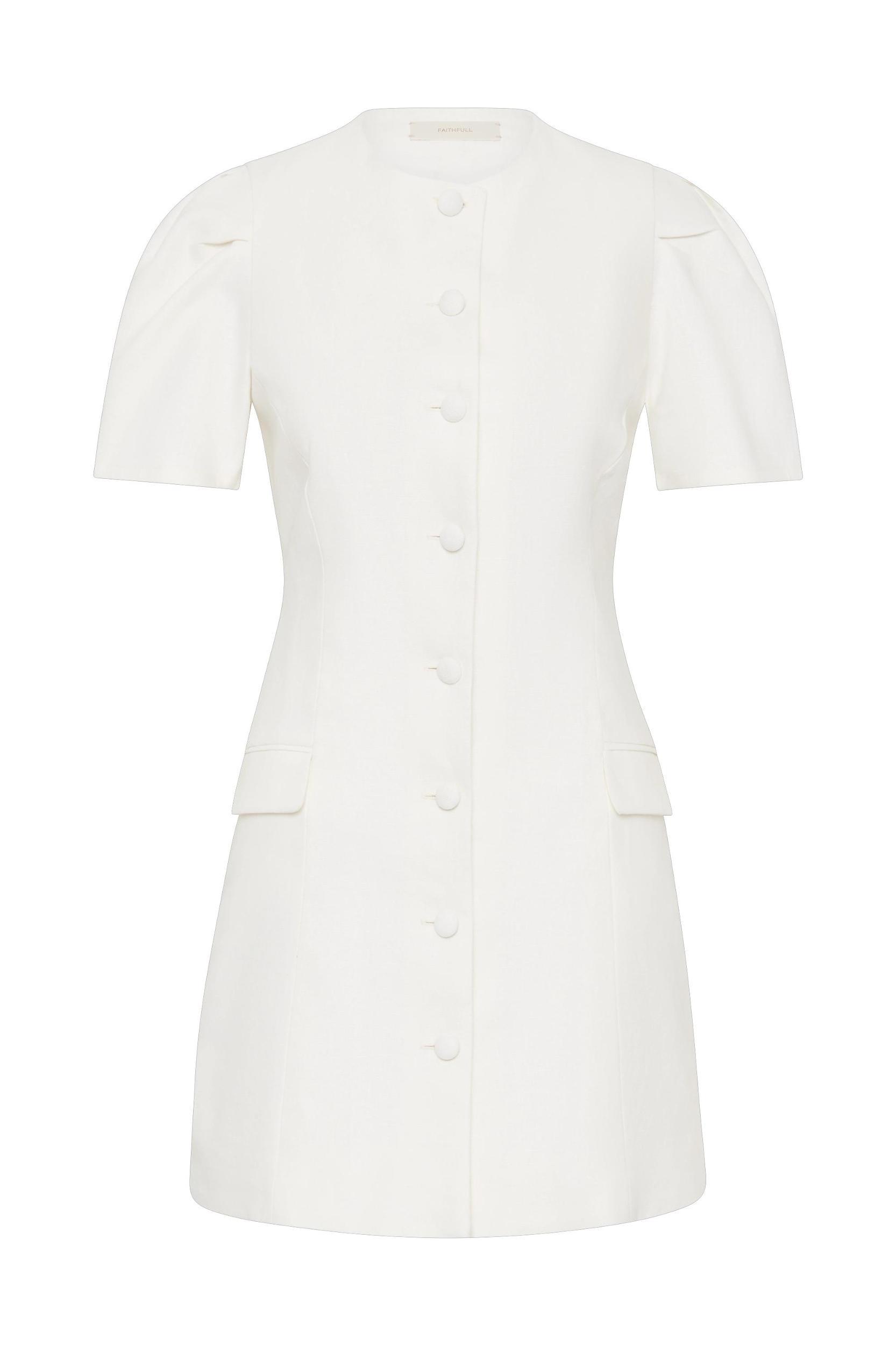 Emma Mini Dress White Product Image