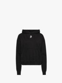 ANCHOR LOGO CROPPED HOODIE in black | JW Anderson US  Product Image