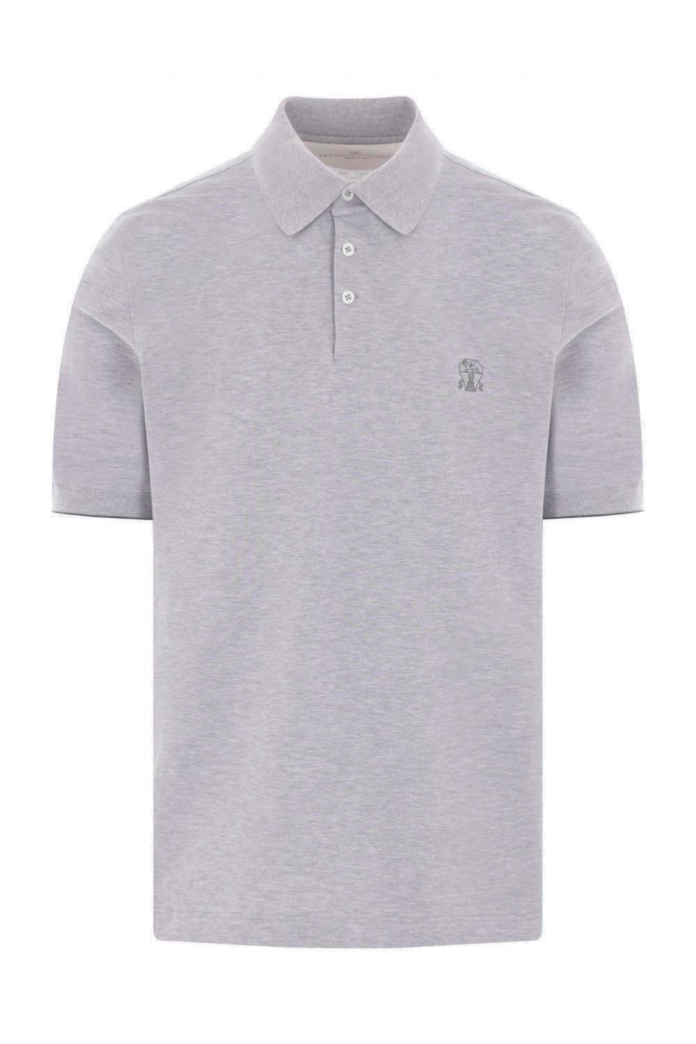 Mens Rino Cotton and Cashmere Knit Polo Shirt Product Image
