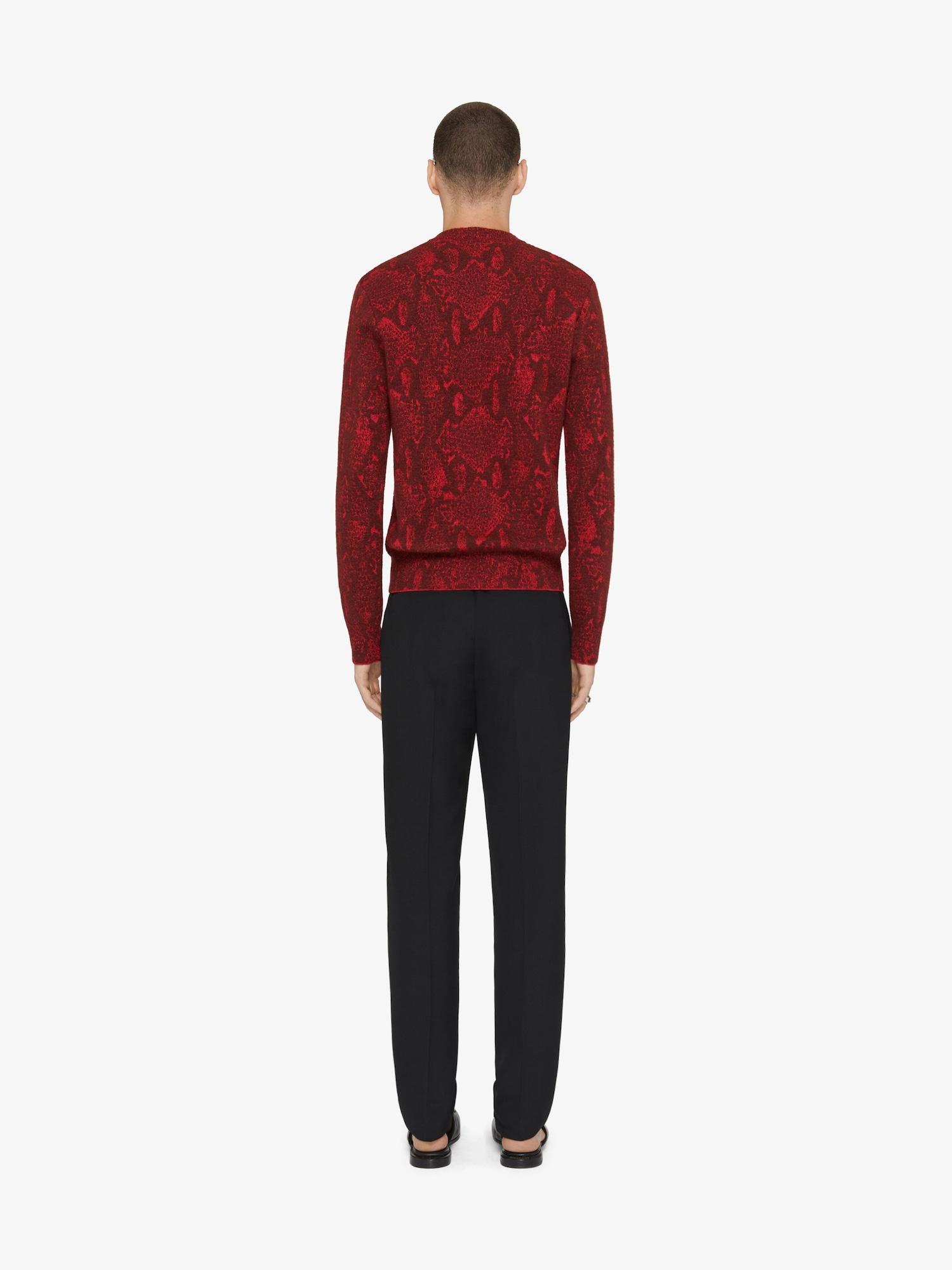 Sweater in snake jacquard Product Image