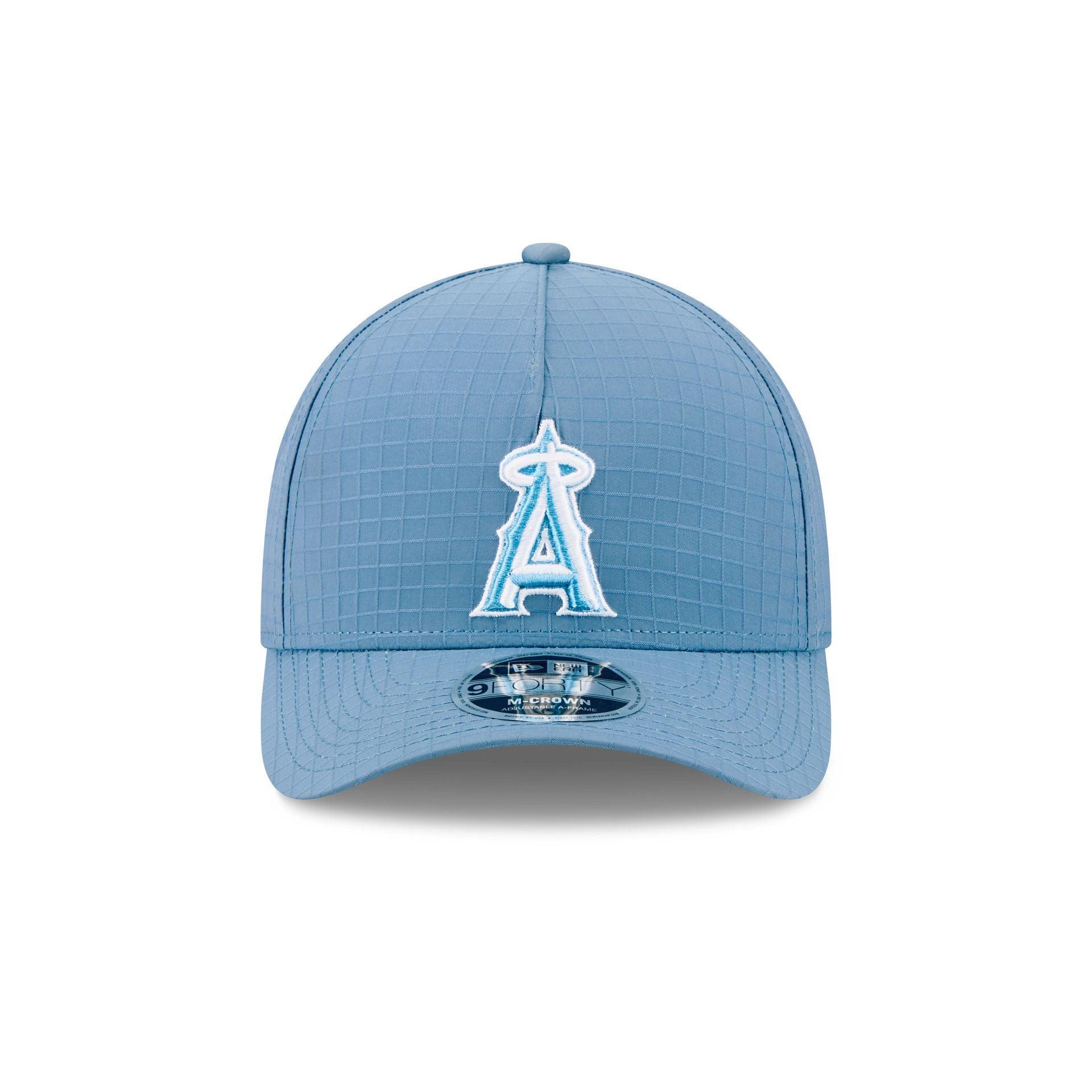 Los Angeles Angels Blue Ripstop 9FORTY M-Crown A-Frame Snapback Hat Male Product Image