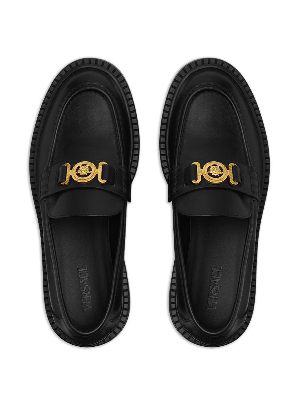 Medusa-plaque platform loafers Product Image