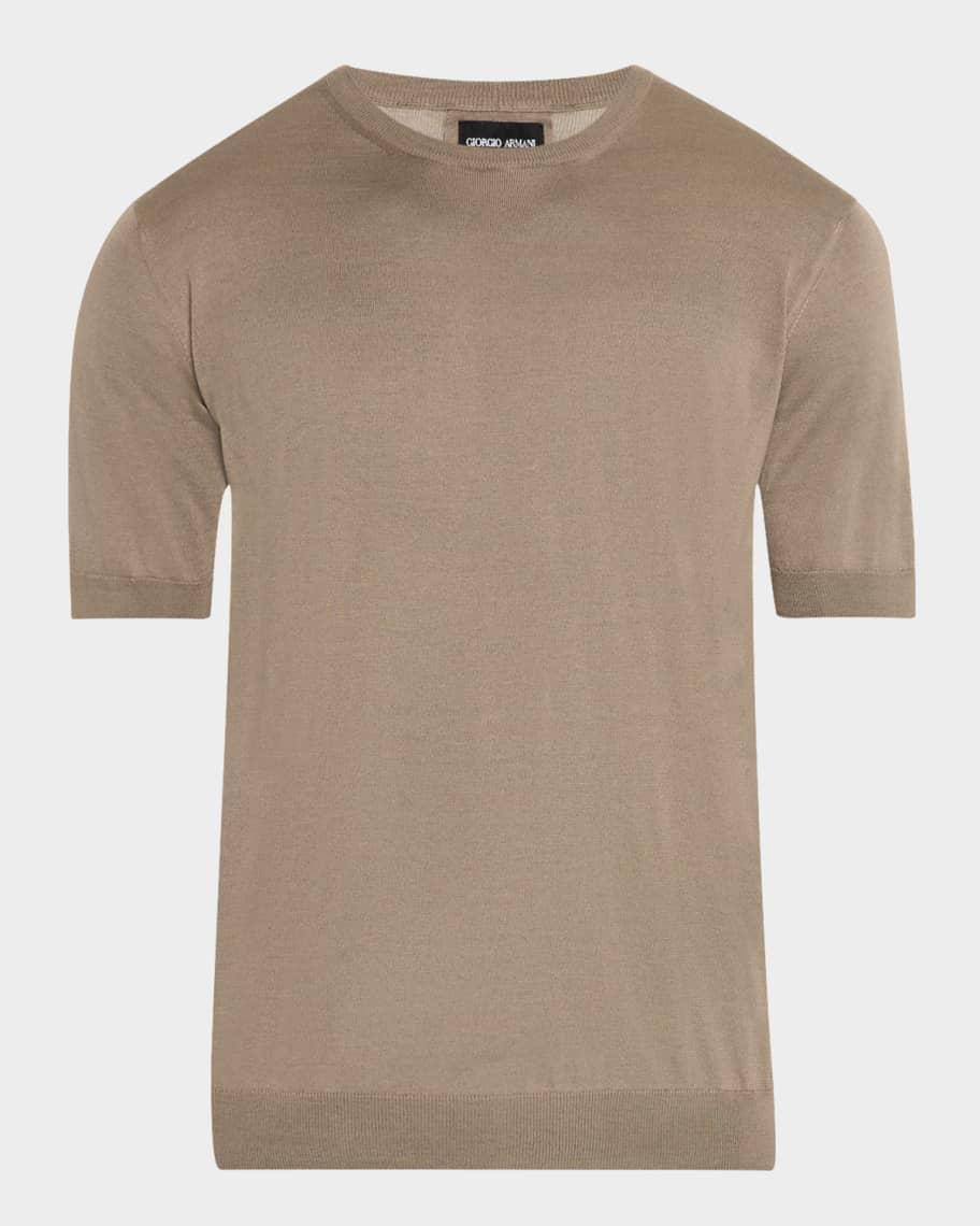Mens Silk-Cotton Crew Sweater Product Image