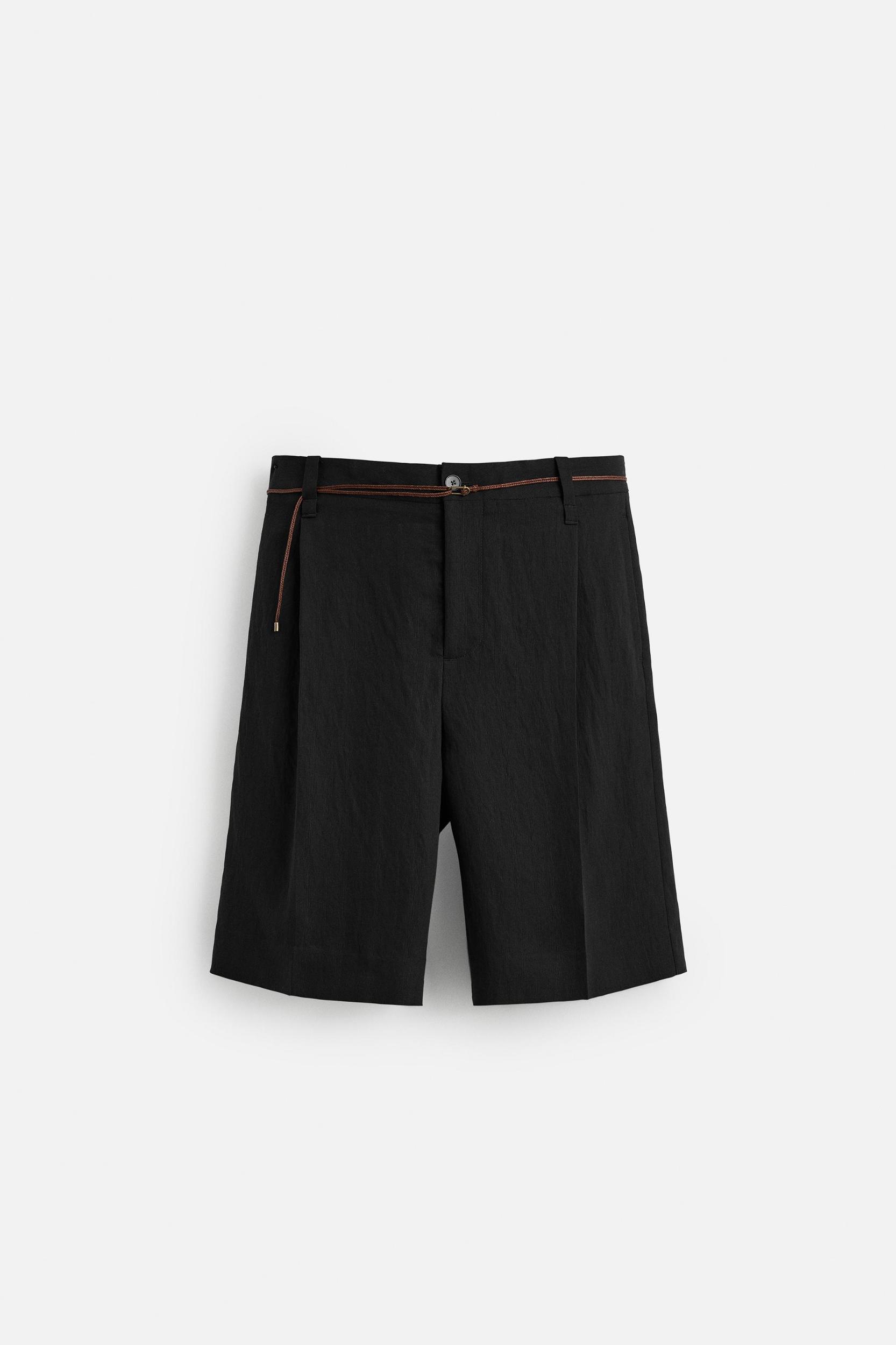STRIPED JACQUARD SHORTS Product Image