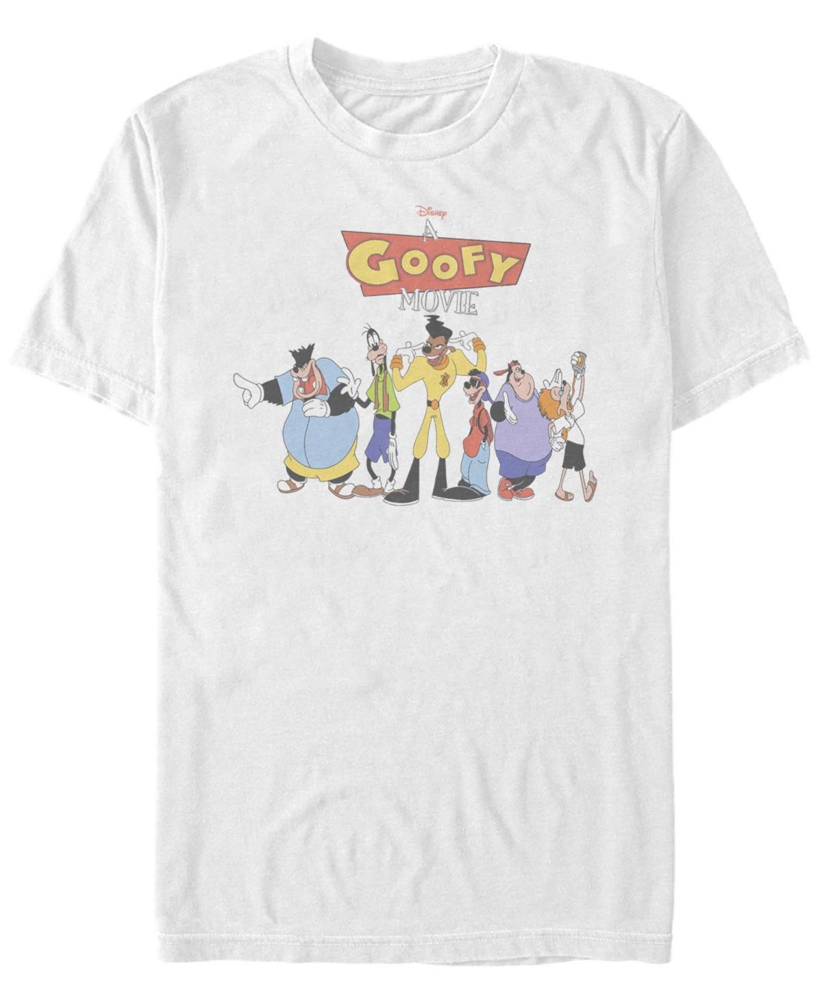 Men's A Goofy Movie Hyuck Hyuck Group Shot Tee, Size: XXL, White Product Image